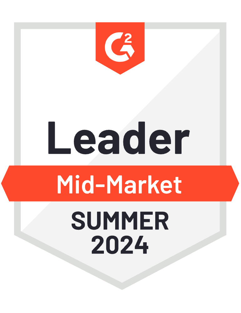 G2 Badge: Leader - Creative Management Platform category - Spring 2024