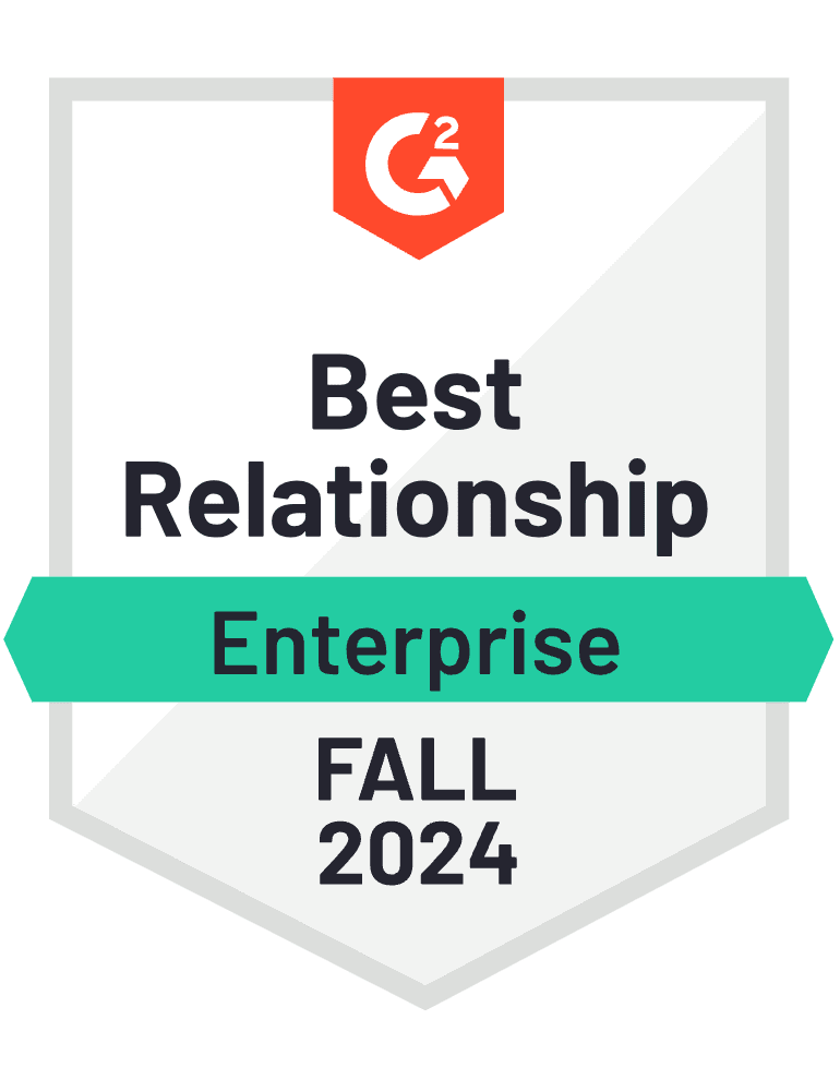 G2 Badge: Leader - Creative Management Platform category - Spring 2024