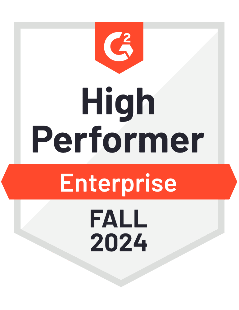 G2 Badge: Leader - Creative Management Platform category - Spring 2024