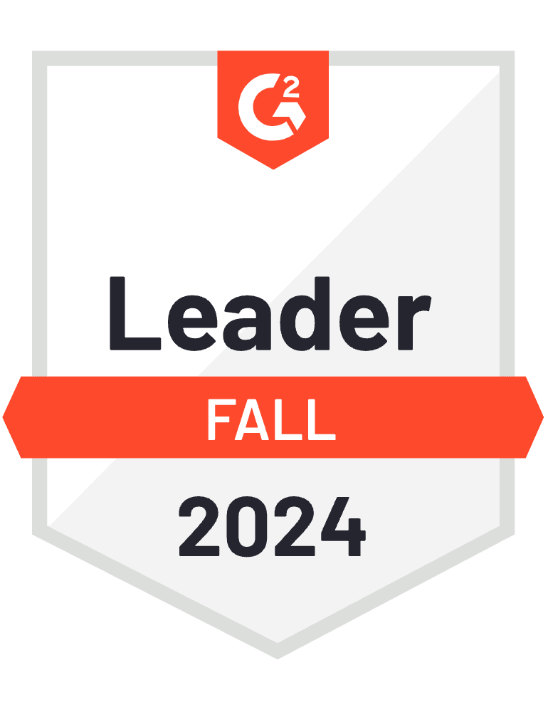 G2 Badge: Leader - Creative Management Platform category - Spring 2024