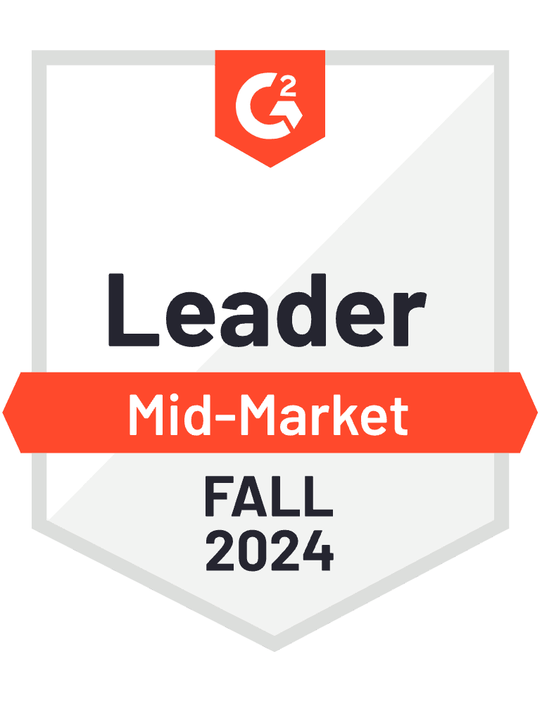 G2 Badge: Leader - Creative Management Platform category - Spring 2024