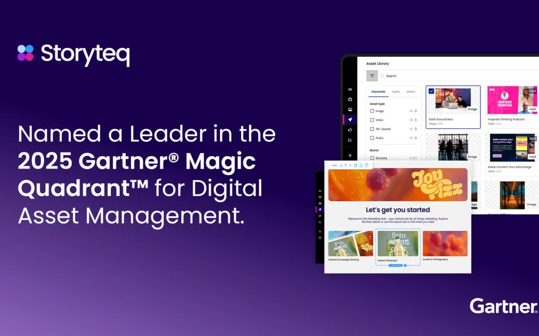 Second year running! Storyteq named a Leader in the Gartner® Magic Quadrant™ for Digital Asset Management 2025. ​