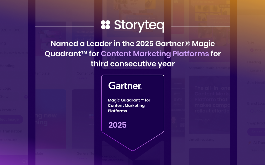 Storyteq Named a Leader in the 2025 Gartner® Magic Quadrant™ for Content Marketing Platforms for Third Consecutive Year