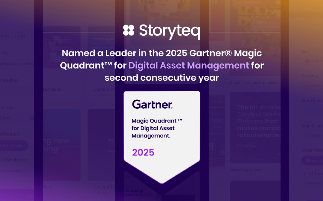 Second year running! Storyteq named a Leader in the Gartner® Magic Quadrant™ for Digital Asset Management 2025. ​
