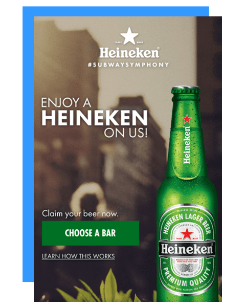Geolocation campaign - Heineken