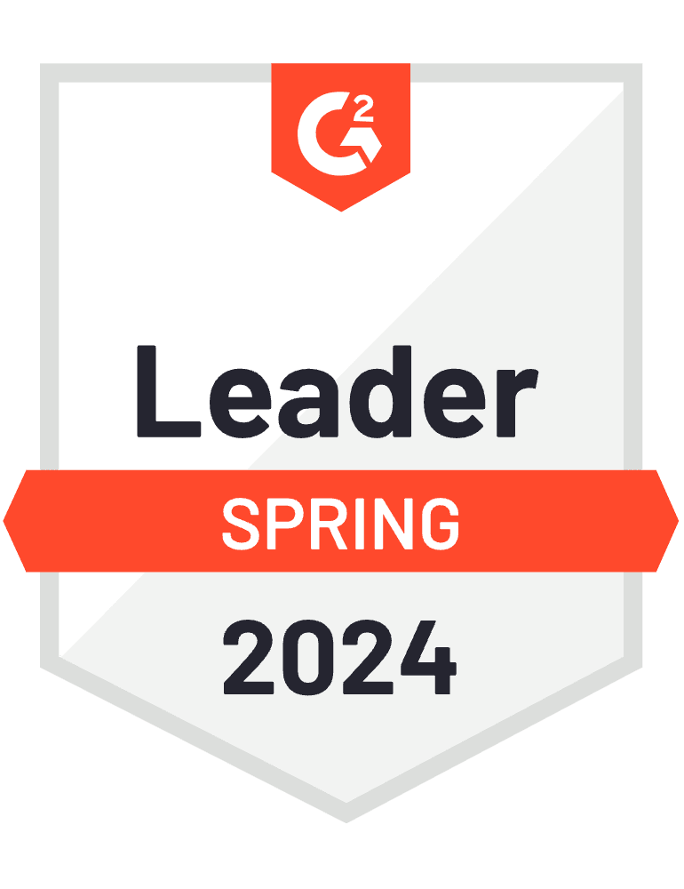 G2 Badge: Leader - Creative Management Platform category - Spring 2024