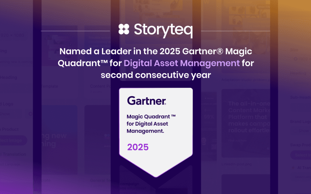 Second year running! Storyteq named a Leader in the Gartner® Magic Quadrant™ for Digital Asset Management 2025. ​